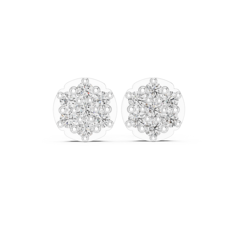 Earring 9#10032E - White Gold - Image