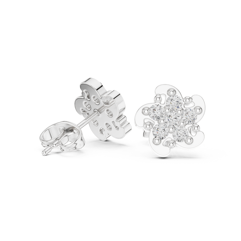 Earring 9#10033E - White Gold - Image