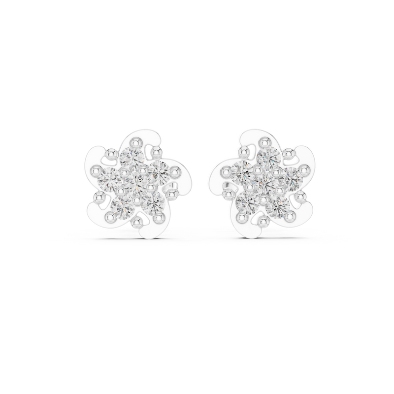 Earring 9#10033E - White Gold - Image