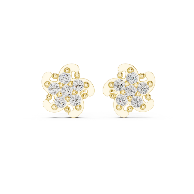 Earring 9#10033E - Yellow Gold - Image