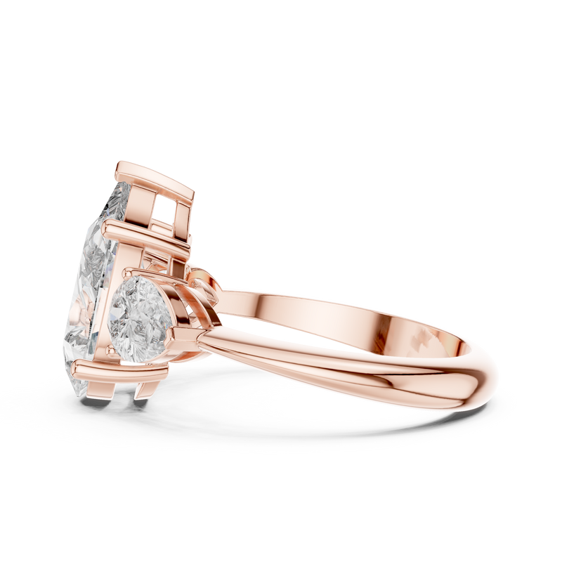 Ladies Ring 9#10033L_SS5 - Rose Gold - Image