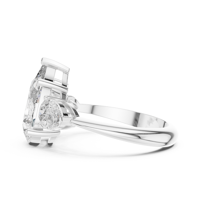 Ladies Ring 9#10033L_SS5 - White Gold - Image