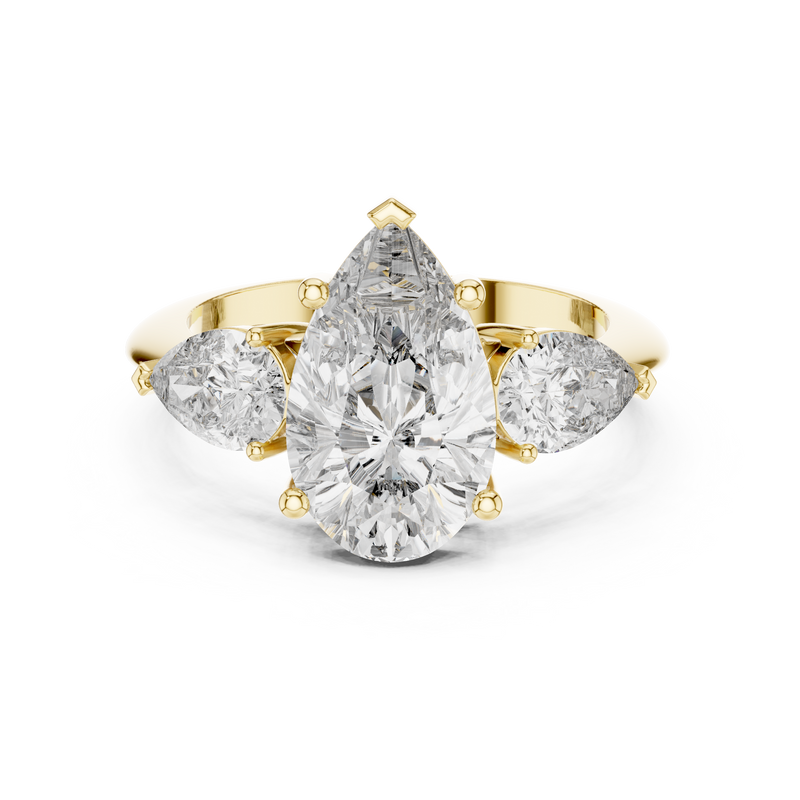 Ladies Ring 9#10033L_SS5 - Yellow Gold - Image