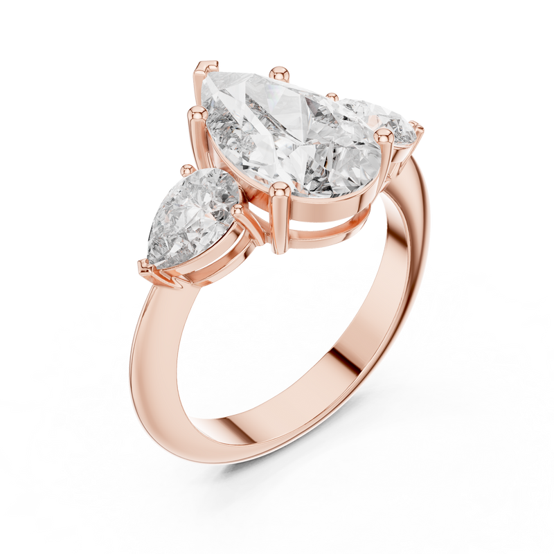 Ladies Ring 9#10033L_SS5 - Rose Gold - Image