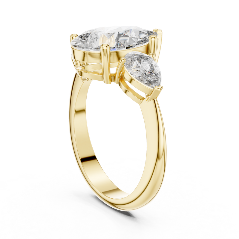 Ladies Ring 9#10033L_SS5 - Yellow Gold - Image