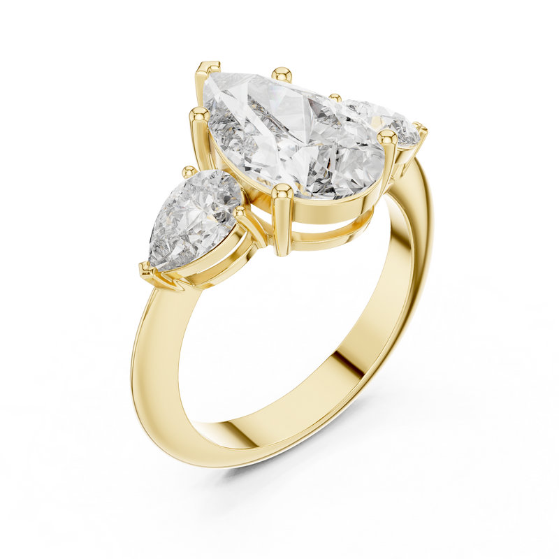 Ladies Ring 9#10033L_SS5 - Yellow Gold - Image