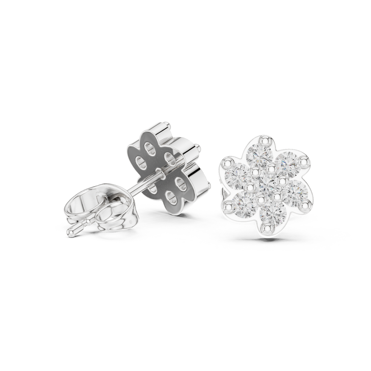 Earring 9#10034E - White Gold - Image