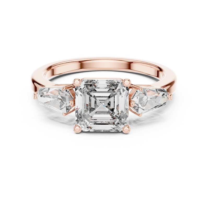 Ladies Ring 9#10034L_SS11@7 - Rose Gold - Image