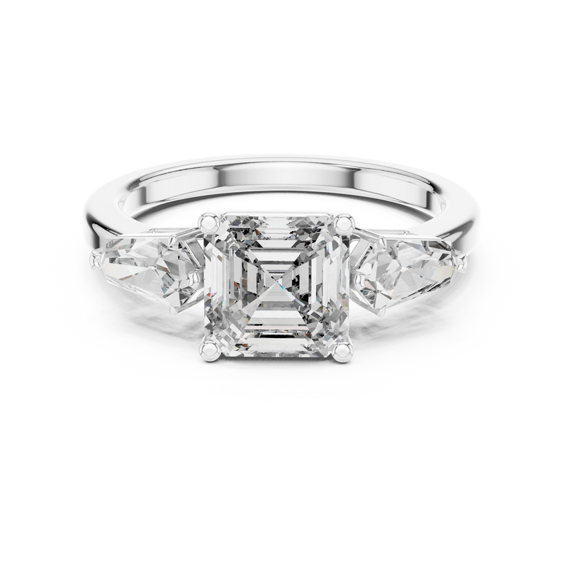 Ladies Ring 9#10034L_SS11@7 - White Gold - Image