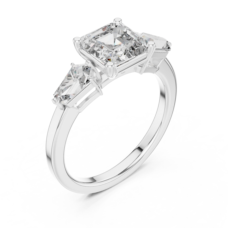 Ladies Ring 9#10034L_SS11@7 - White Gold - Image