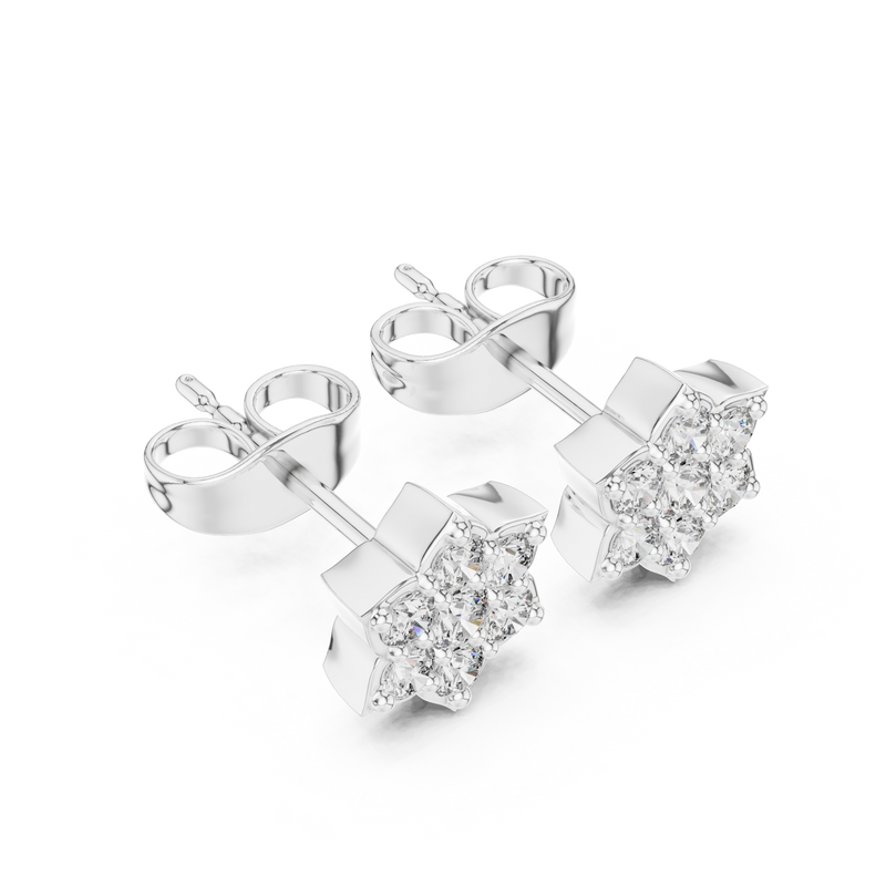 Earring 9#10035E@7 - White Gold - Image