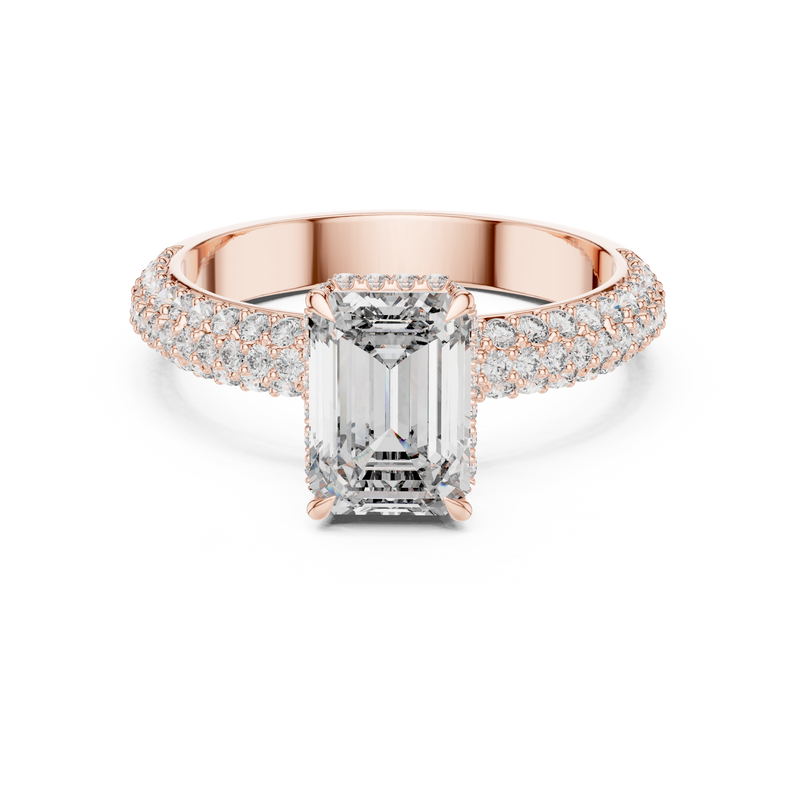 Ladies Ring 9#10035L_SS8@7 - Rose Gold - Image