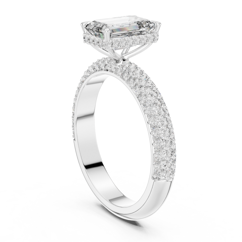 Ladies Ring 9#10035L_SS8@7 - White Gold - Image