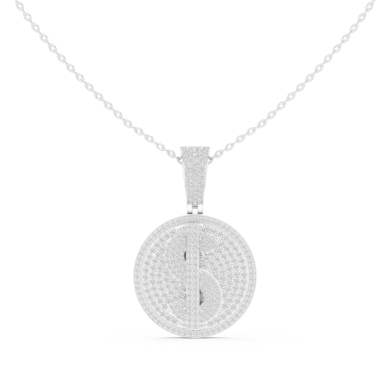 Pendant 9#10035P@7 - White Gold - Image