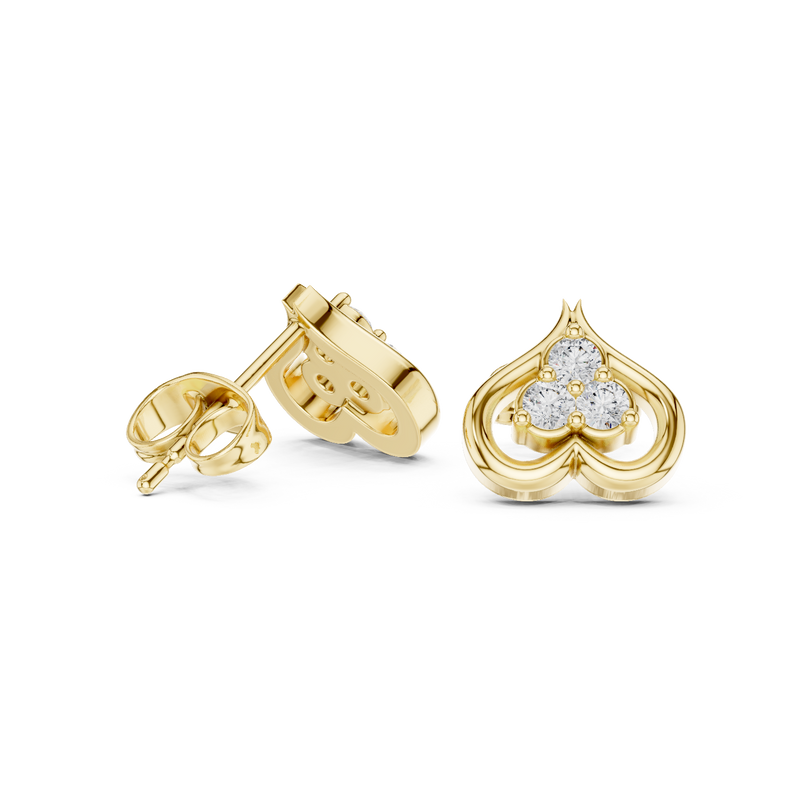 Earring 9#10036E - Yellow Gold - Image