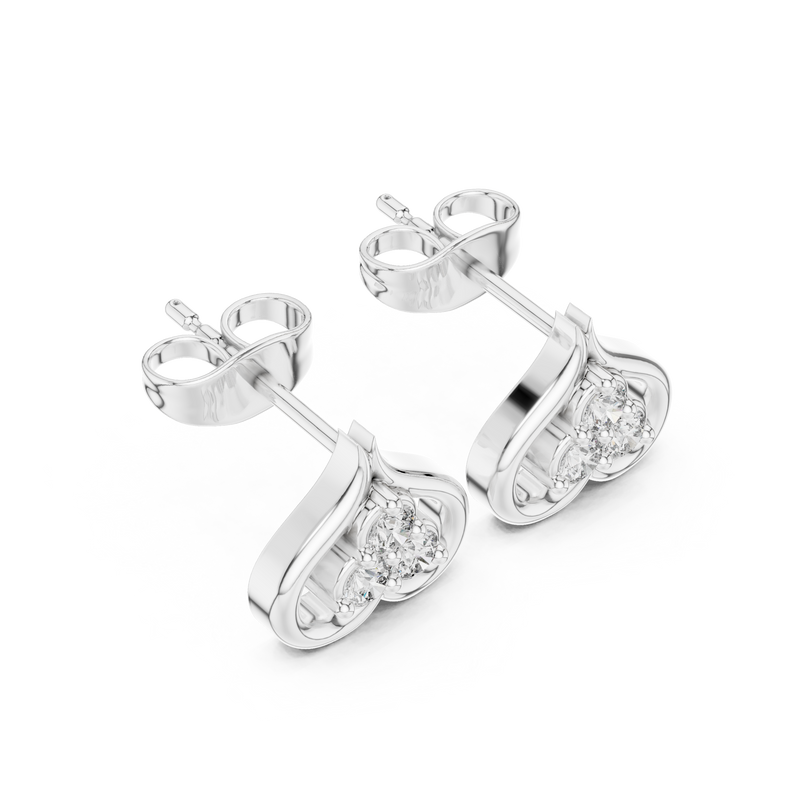 Earring 9#10036E - White Gold - Image