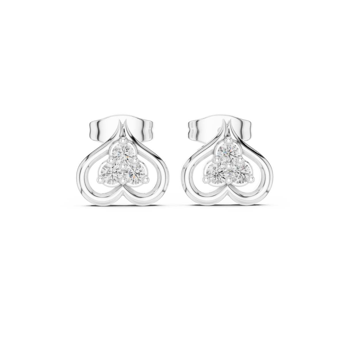 Earring 9#10036E - White Gold - Image