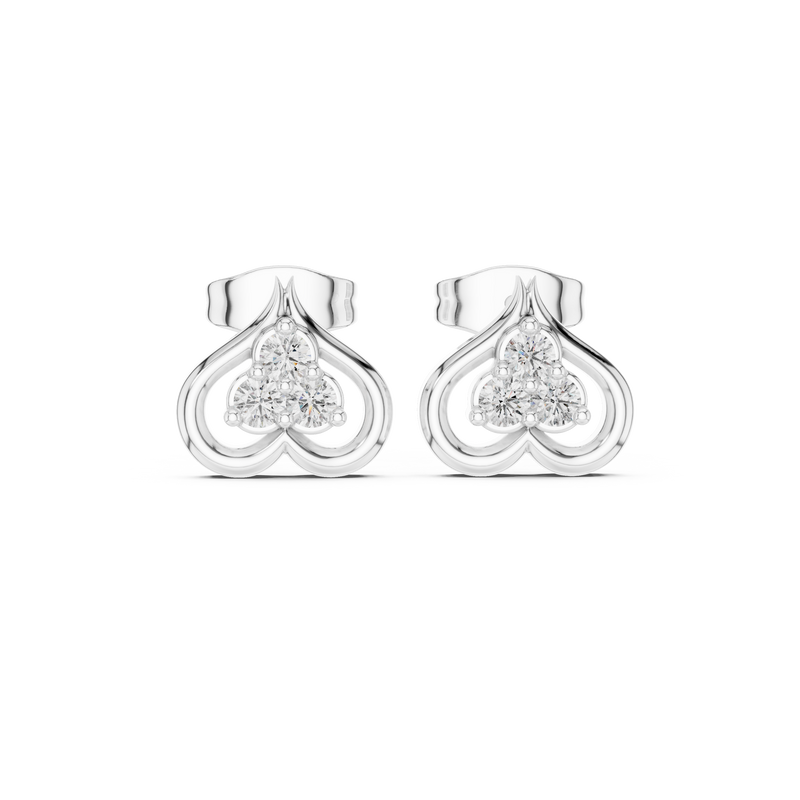 Earring 9#10036E - White Gold - Image