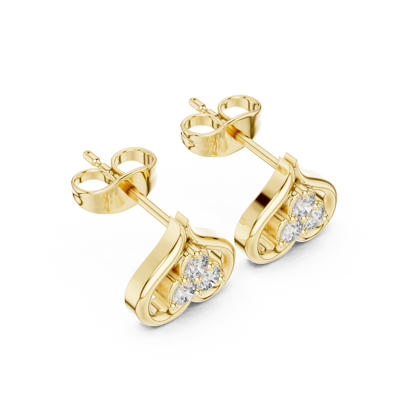 Earring 9#10036E - Yellow Gold - Image
