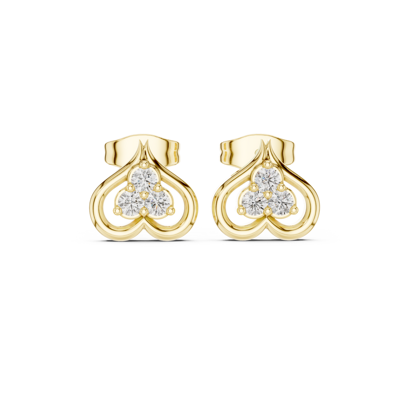 Earring 9#10036E - Yellow Gold - Image