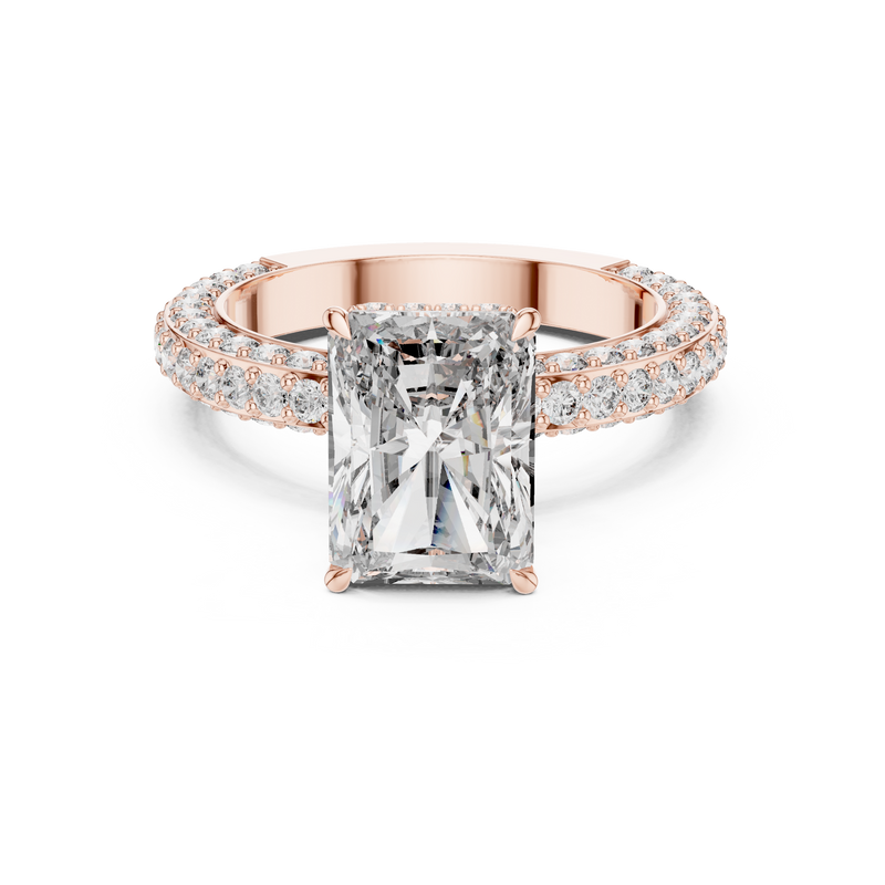 Ladies Ring 9#10036L_SS4 - Rose Gold - Image