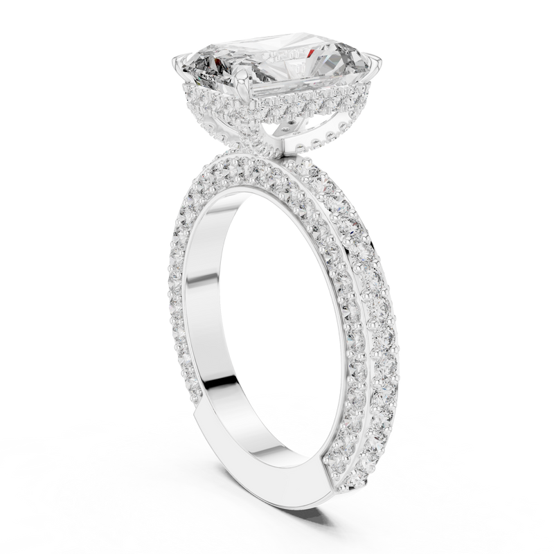 Ladies Ring 9#10036L_SS4 - White Gold - Image