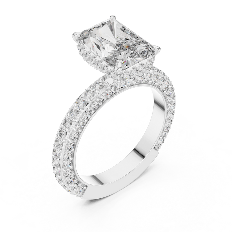 Ladies Ring 9#10036L_SS4 - White Gold - Image