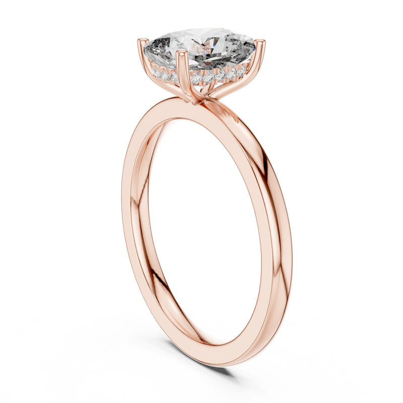 Ladies Ring 9#10037L_SS12 - Rose Gold - Image