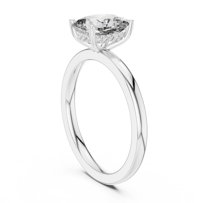 Ladies Ring 9#10037L_SS12 - White Gold - Image