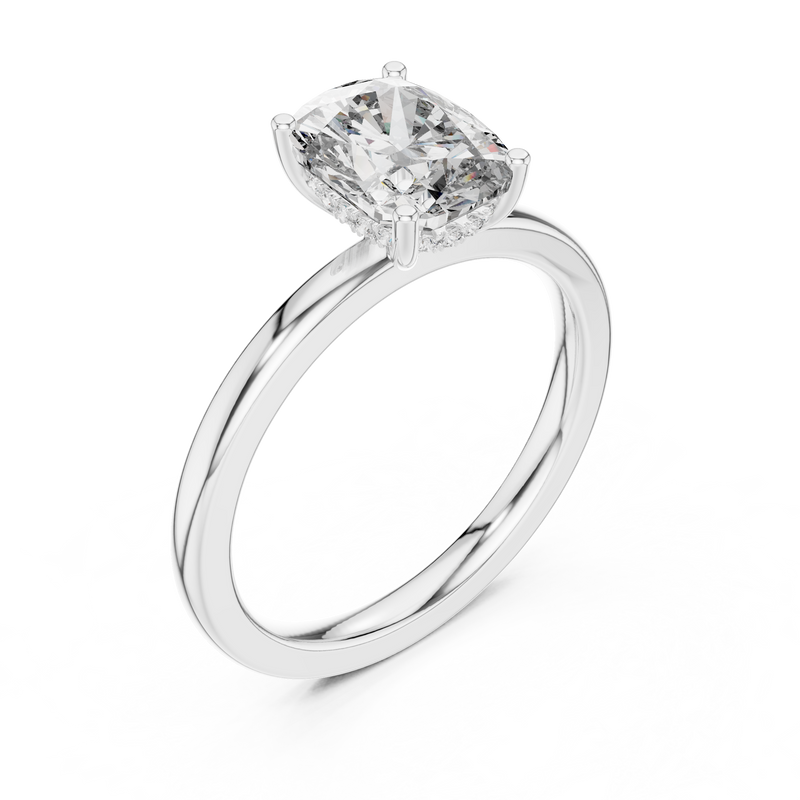 Ladies Ring 9#10037L_SS12 - White Gold - Image