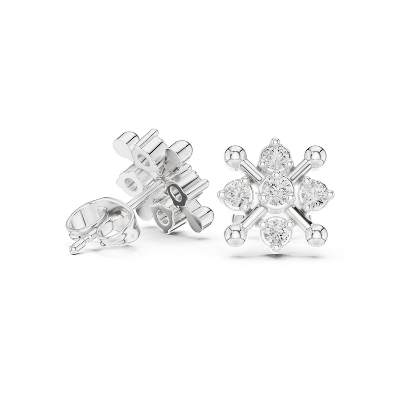 Earring 9#10038E - White Gold - Image
