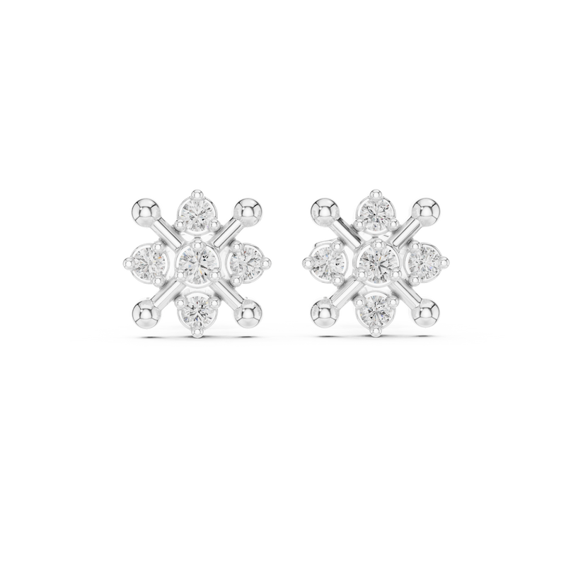 Earring 9#10038E - White Gold - Image