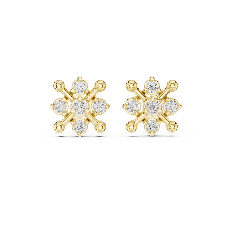 Earring 9#10038E - Yellow Gold - Image
