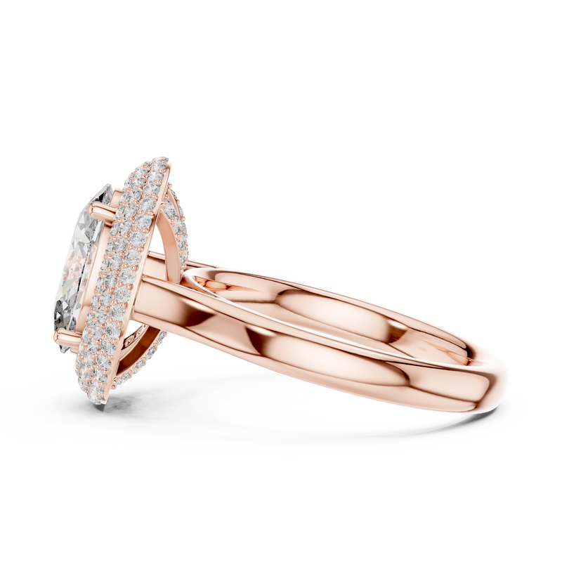 Ladies Ring 9#10038L_SS14 - Rose Gold - Image