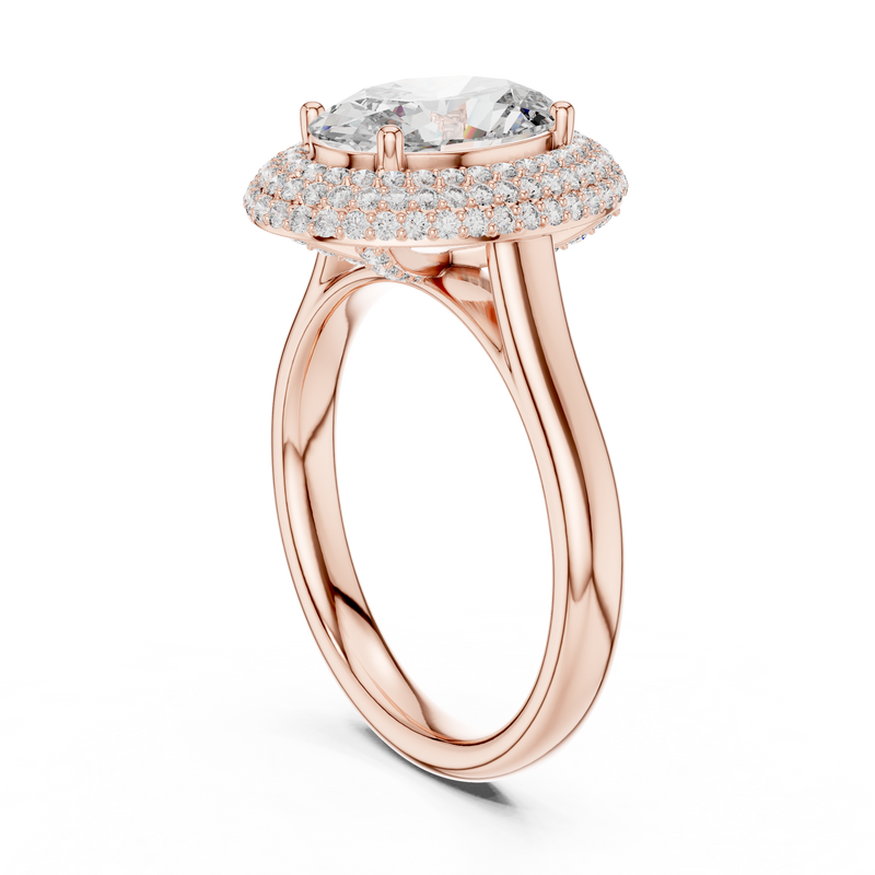 Ladies Ring 9#10038L_SS14 - Rose Gold - Image