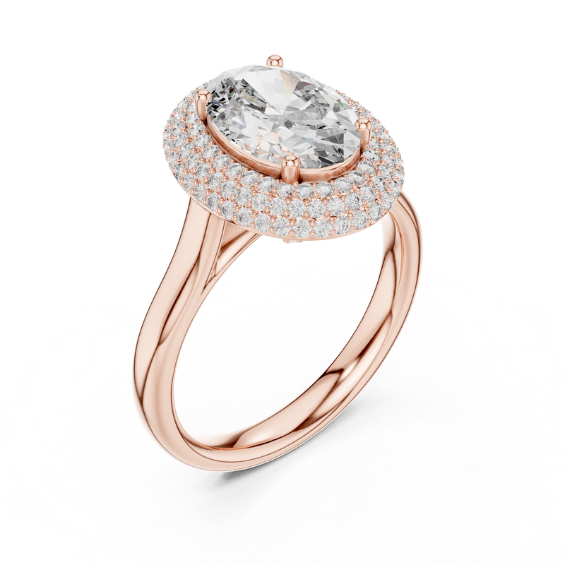 Ladies Ring 9#10038L_SS14 - Rose Gold - Image