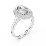 Ladies Ring 9#10038L_SS14 - White Gold - Image