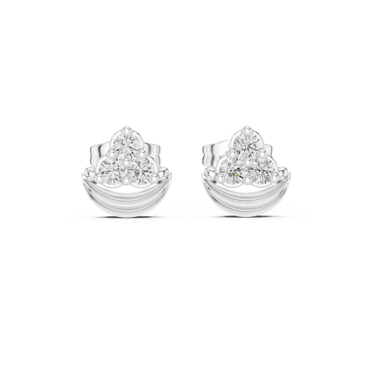 Earring 9#10039E - White Gold - Image