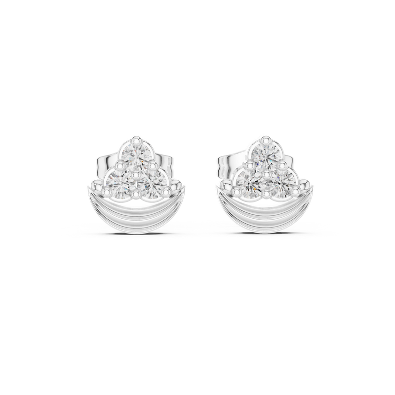 Earring 9#10039E - White Gold - Image