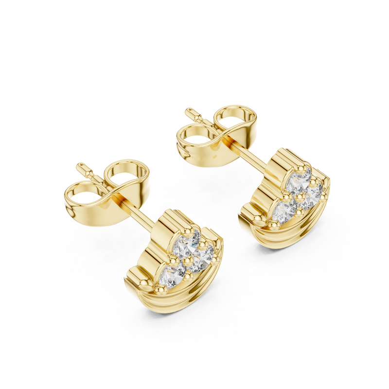 Earring 9#10039E - Yellow Gold - Image