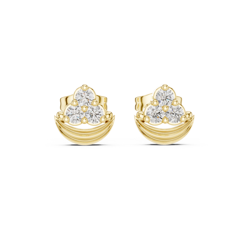 Earring 9#10039E - Yellow Gold - Image