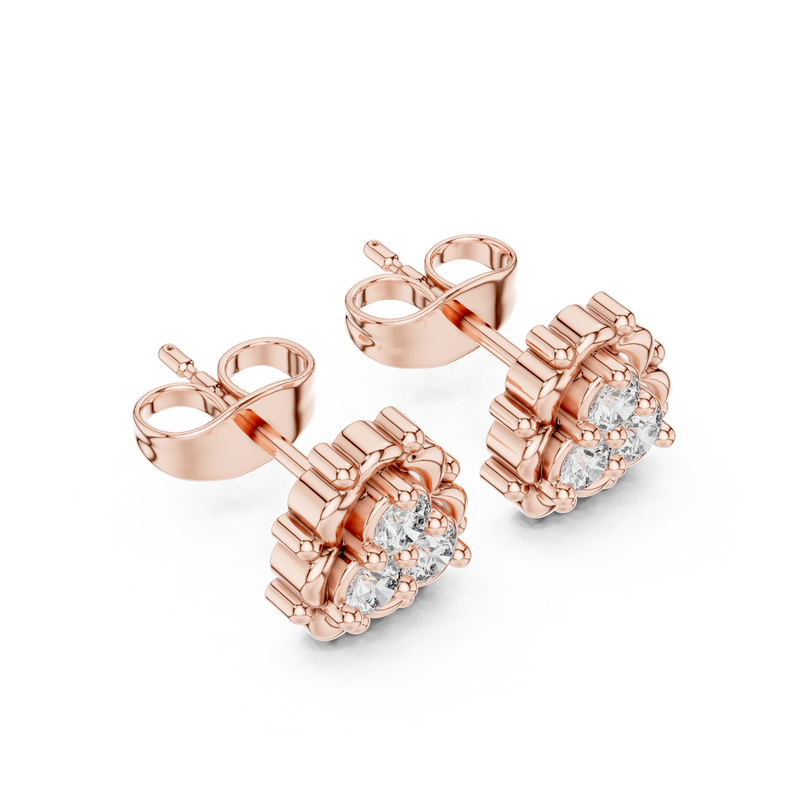 Earring 9#10040E@7 - Rose Gold - Image