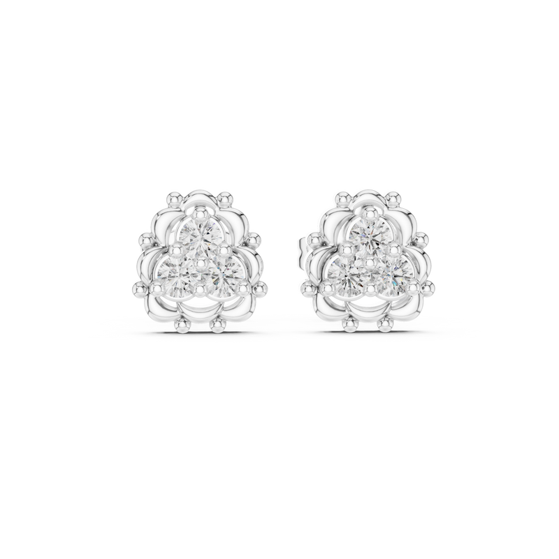 Earring 9#10040E@7 - White Gold - Image