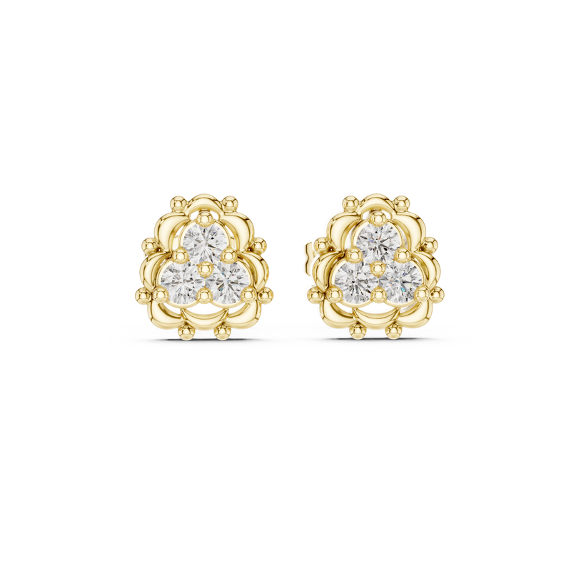 Earring 9#10040E@7 - Yellow Gold - Image