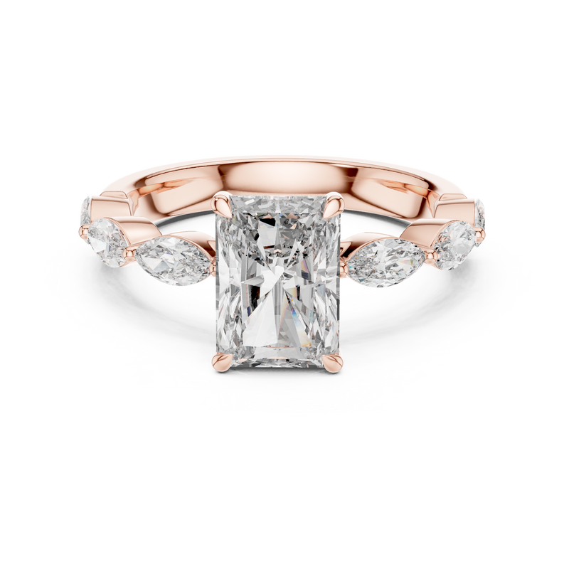 Ladies Ring 9#10040L_SS10 - Rose Gold - Image