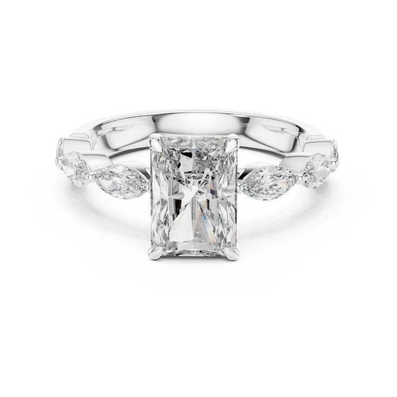 Ladies Ring 9#10040L_SS10 - White Gold - Image