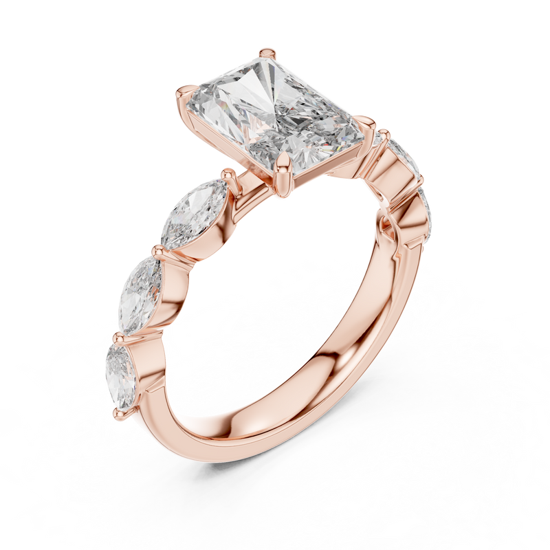 Ladies Ring 9#10040L_SS10 - Rose Gold - Image