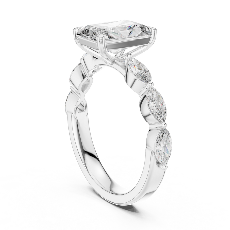 Ladies Ring 9#10040L_SS10 - White Gold - Image