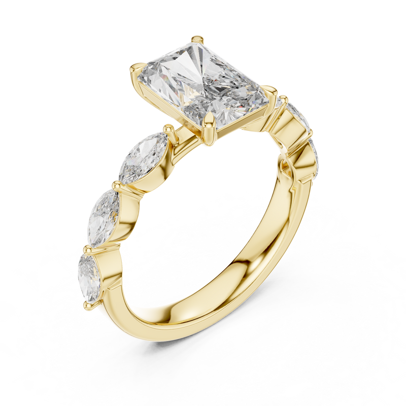 Ladies Ring 9#10040L_SS10 - Yellow Gold - Image