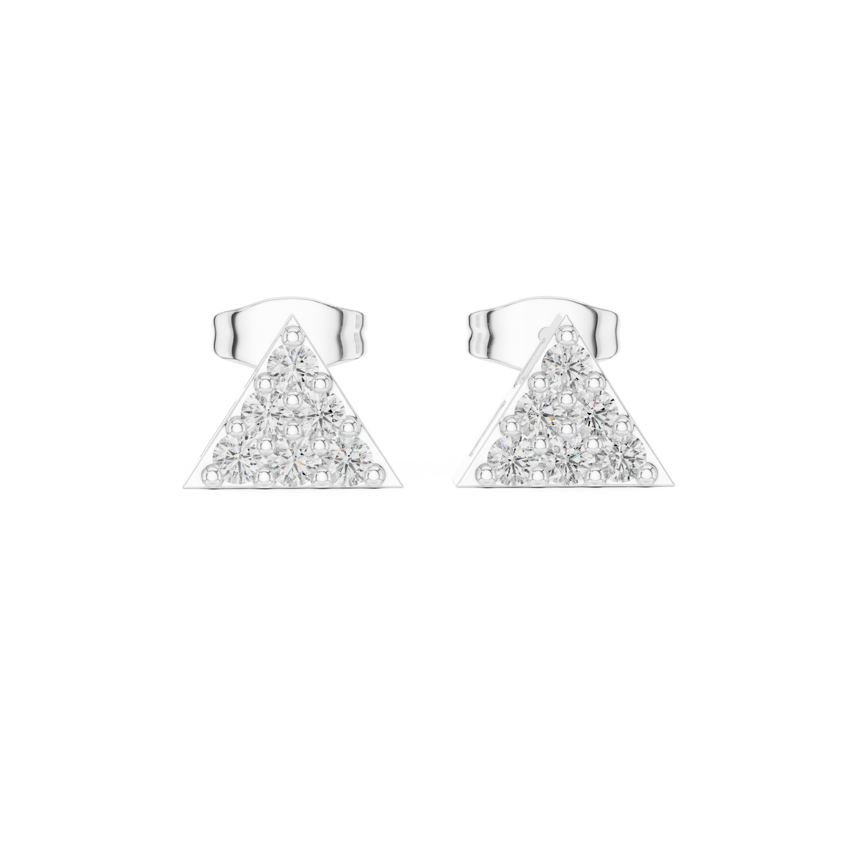 Earring 9#10041E - White Gold - Image